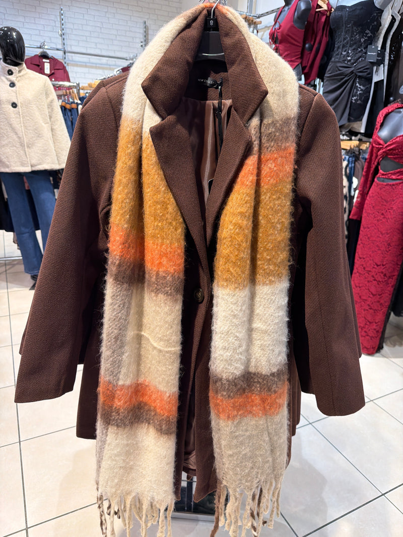 Bonnie - brown Lined Winter Coat