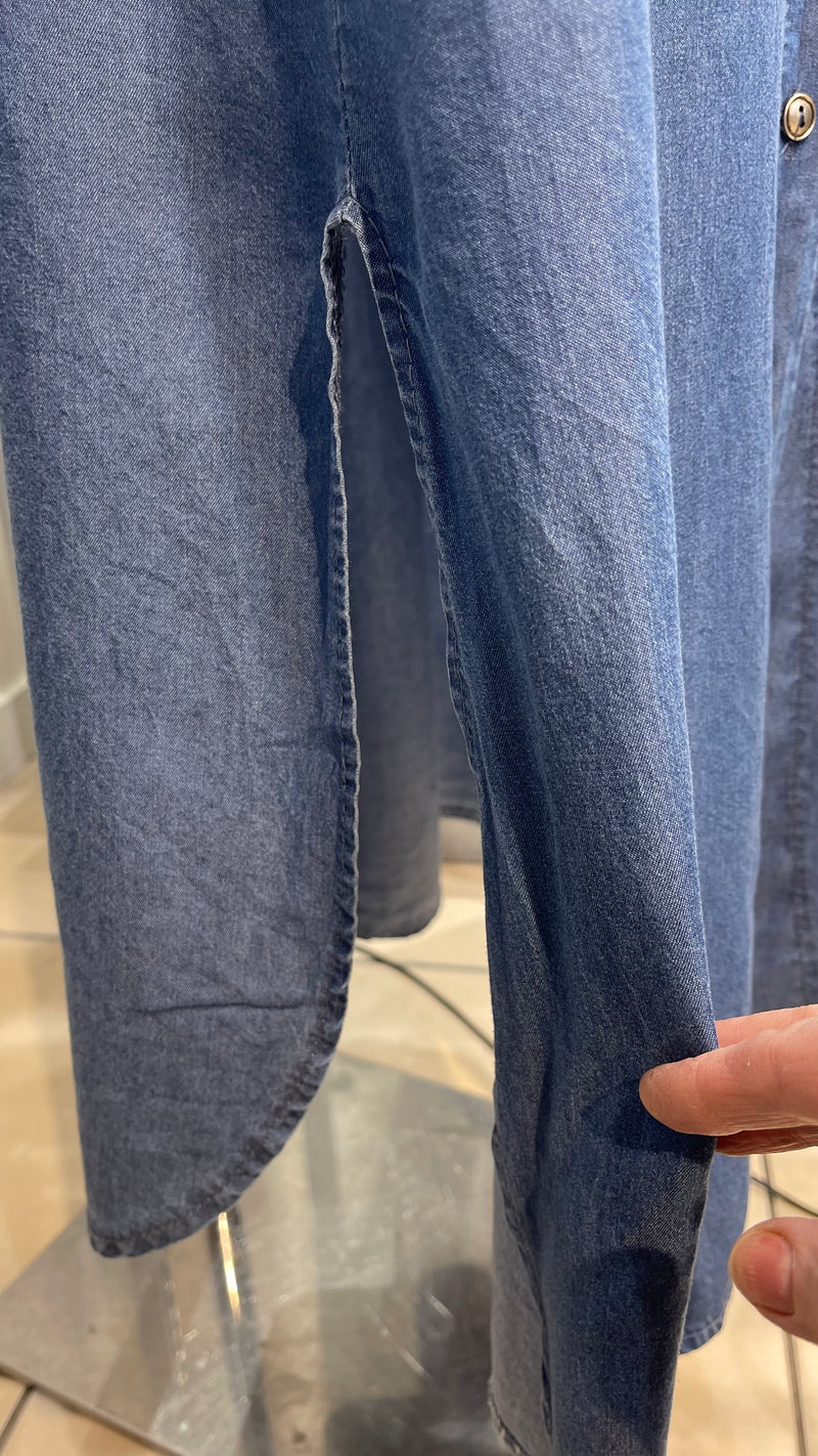 Anna - Mid Wash Denim Dress