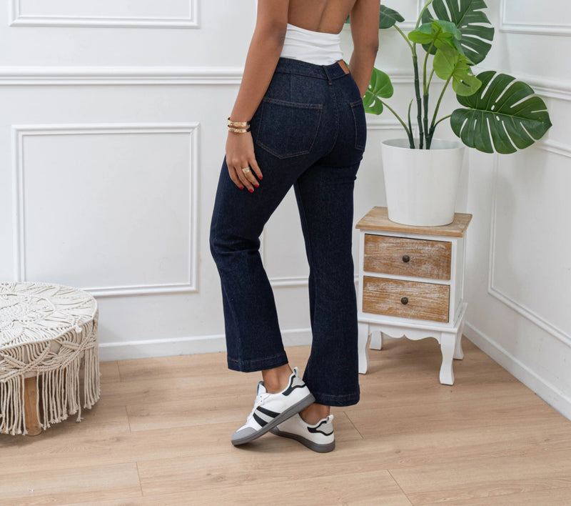 Katie - Dark Denim Pocket Front Jeans