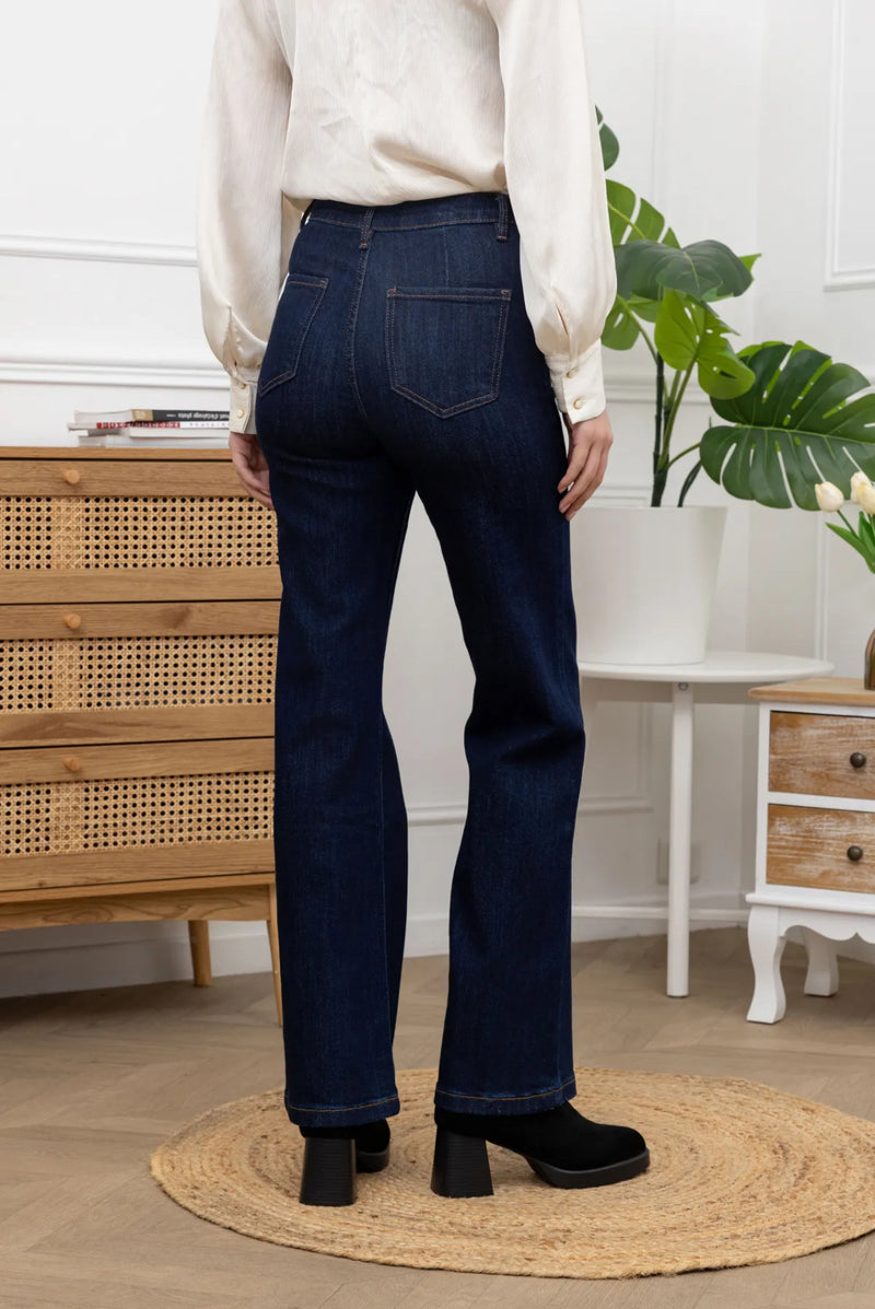 Jack - Indigo Denim Button Stretch Jeans