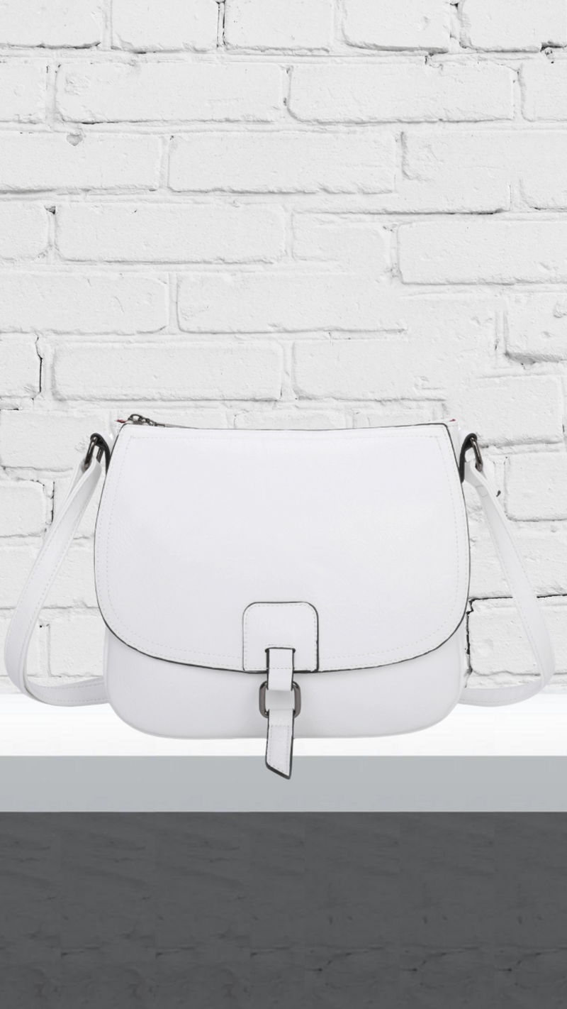 Eva - Soft Crossbody Bag White