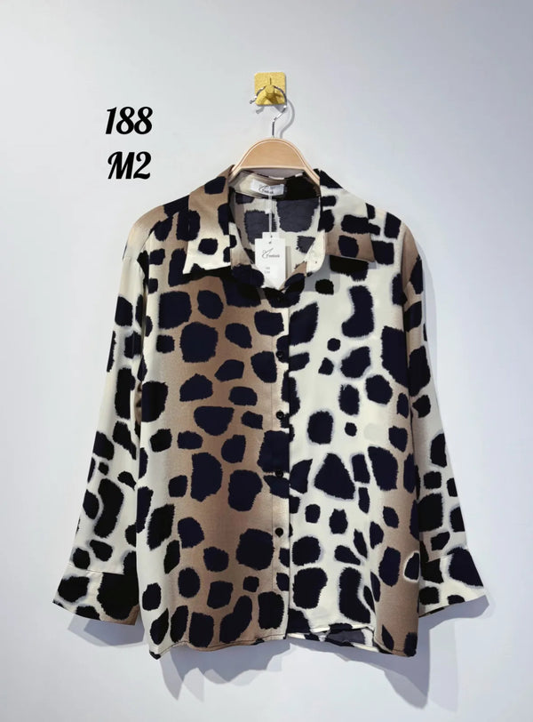 Terry - Black Animal Print Shirt