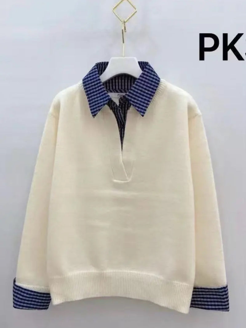 Aoife - Two in One Sweater Cream