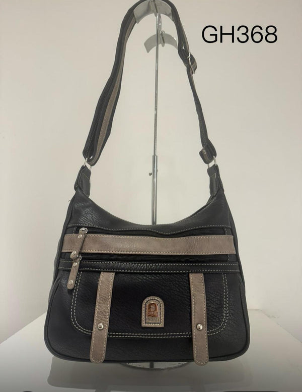 Kate - Black/Taupe  Two Tone Bag