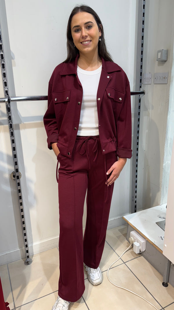 Emma - Wine Pocket Lightweight Jacket