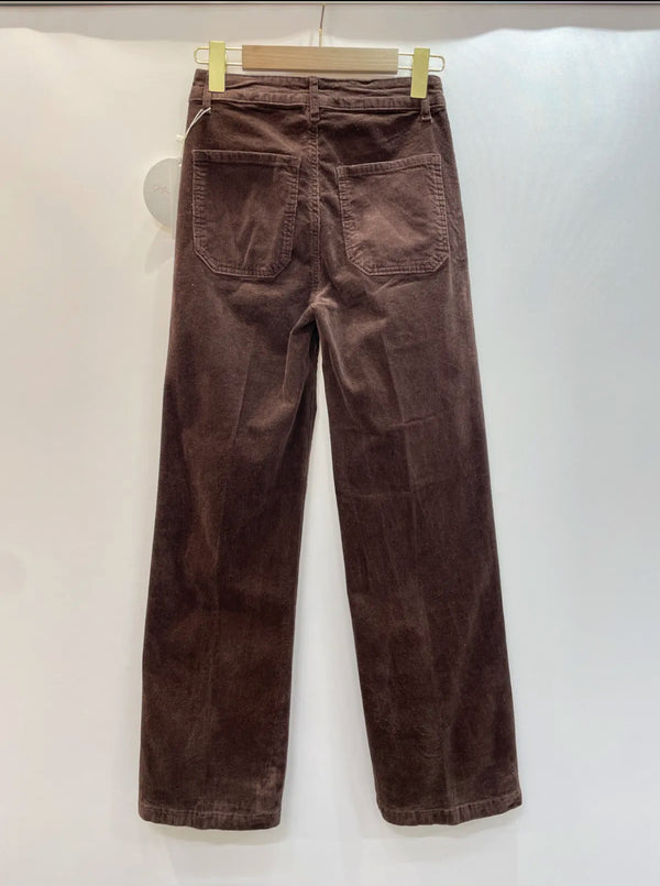 Logan - Brown Needle Corduroy Jeans
