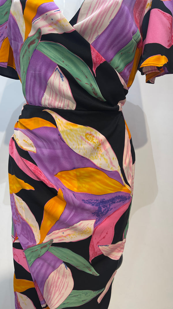 Jay - Multi Colour Print Midi Dress