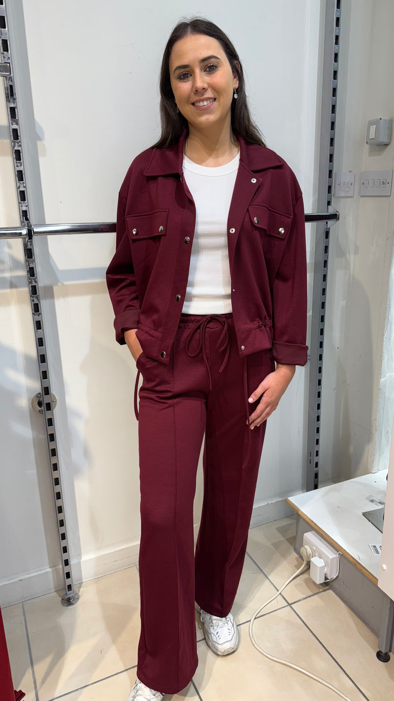 Emma - Wine Pocket Lightweight Jacket