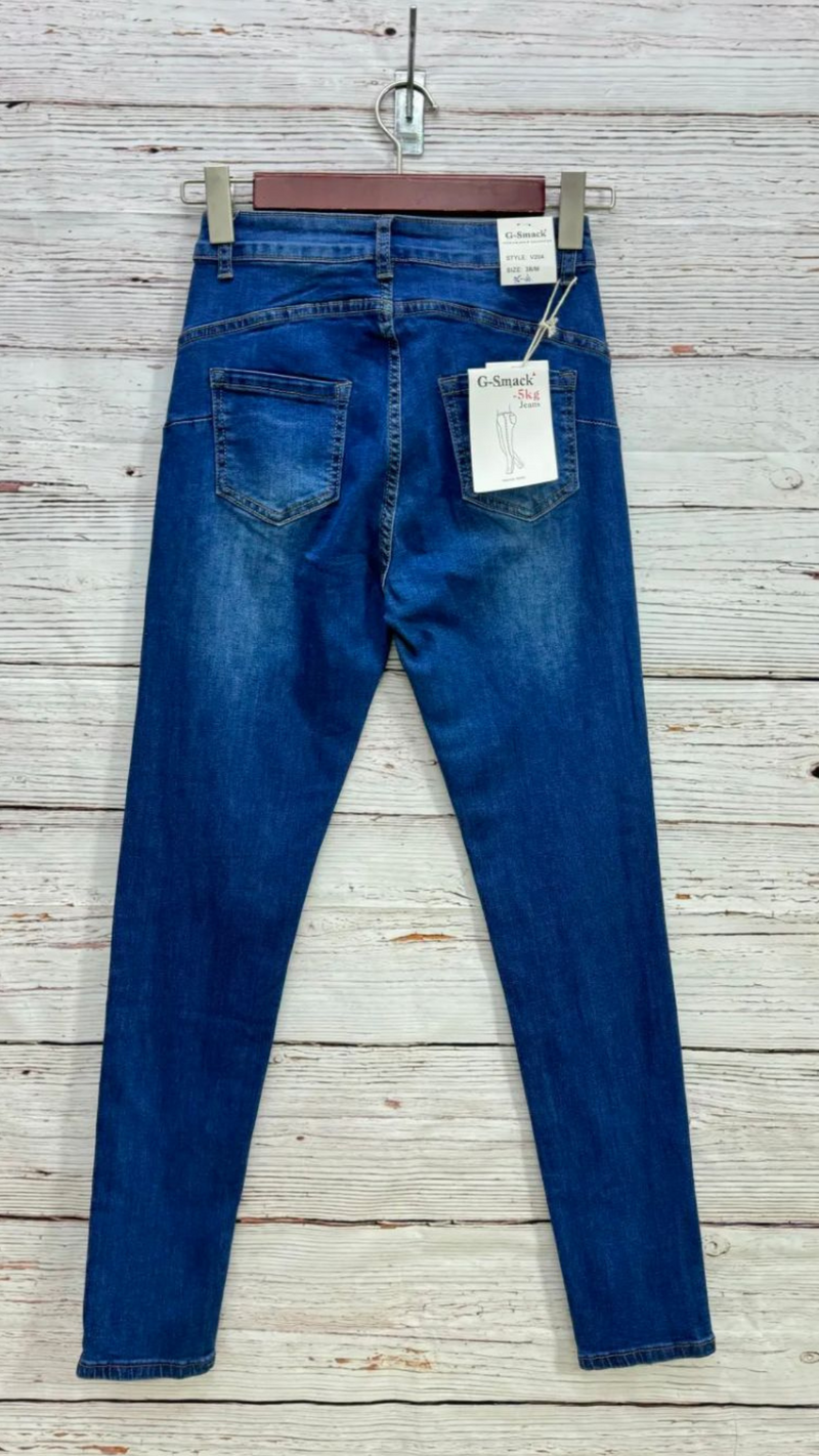 Kayla - Blue Denim Push Up Jeans