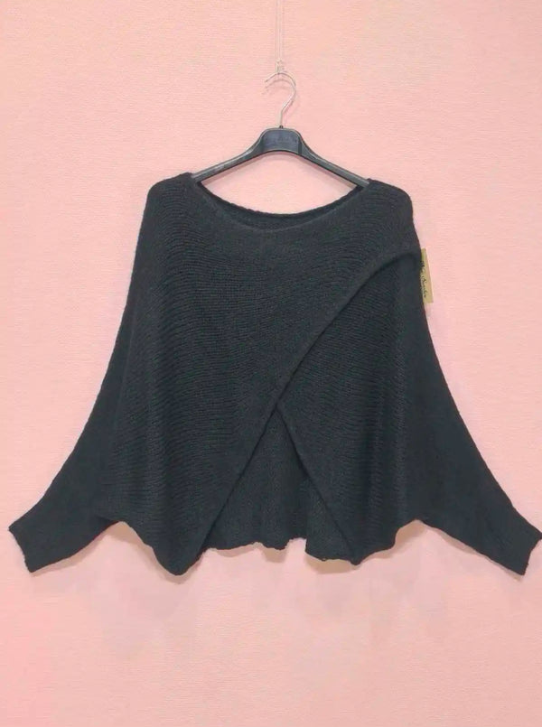 Sonny - Cross Back Knit Jumper Navy