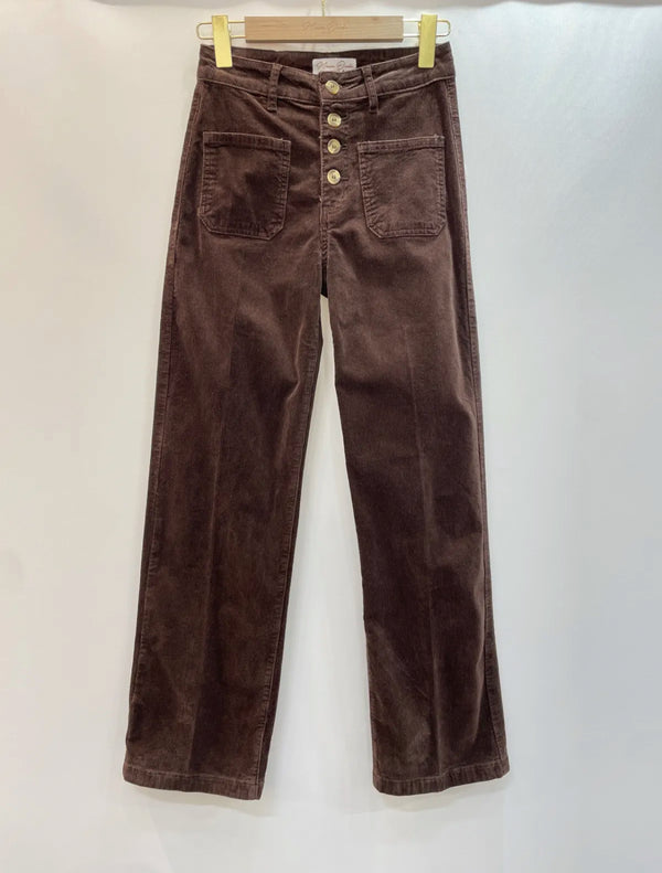 Logan - Brown Needle Corduroy Jeans