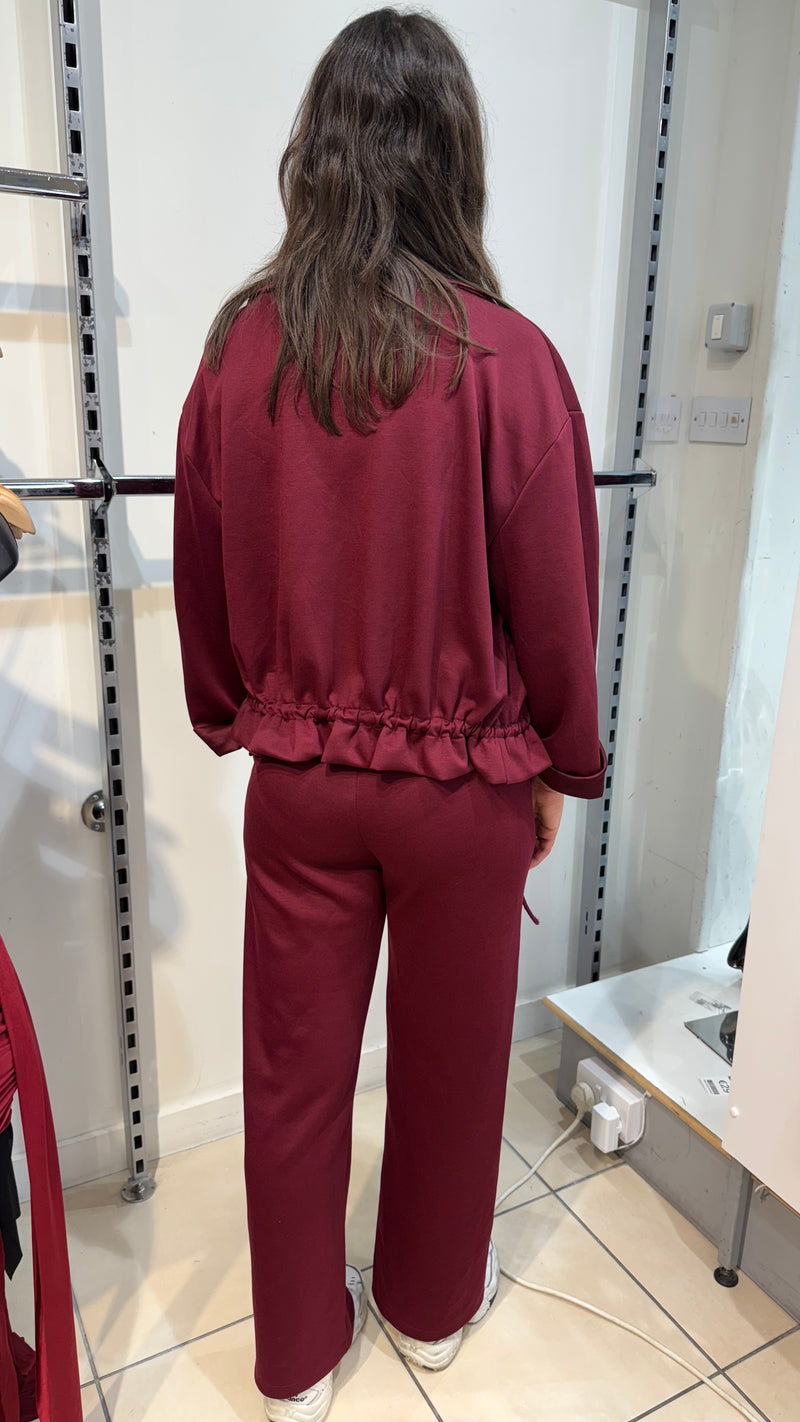 Emma - Wine Pocket Lightweight Jacket