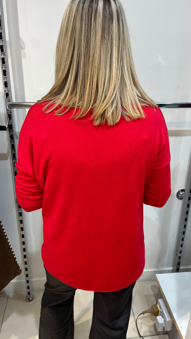 Mandy - Red Xmas Tree Merry Christmas Top