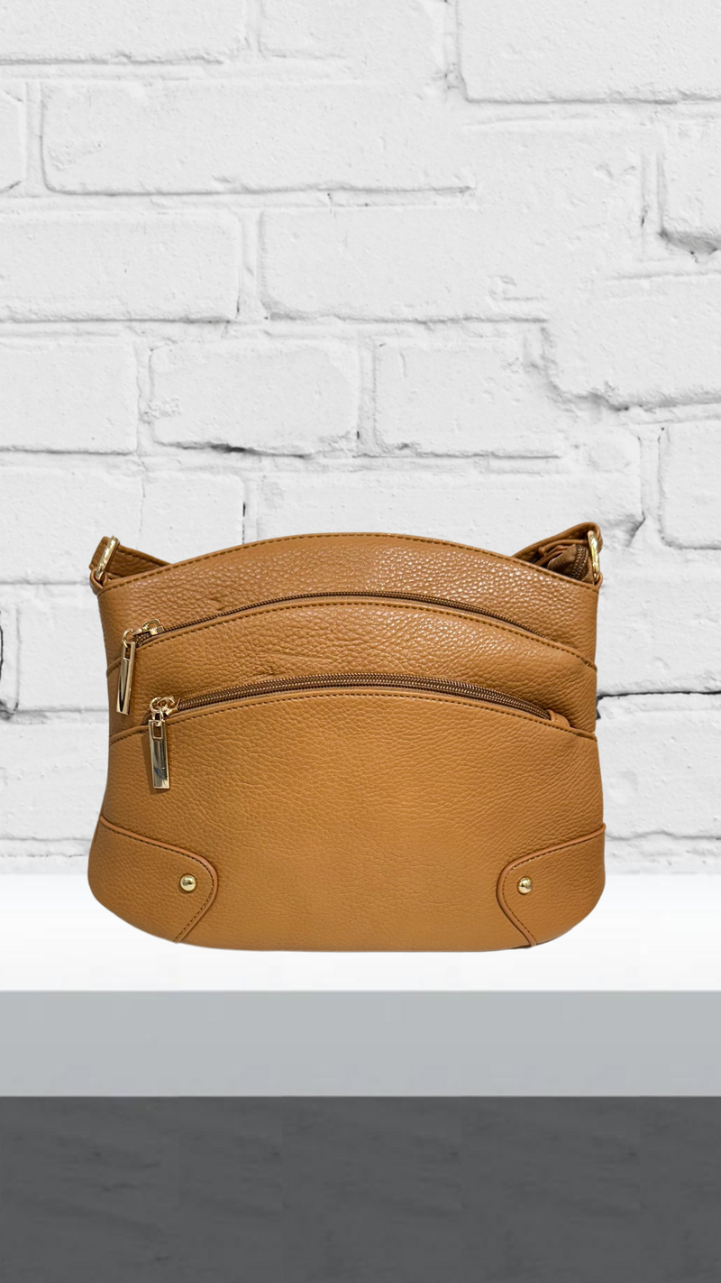 Louise Bag - Tan Zip  Bag