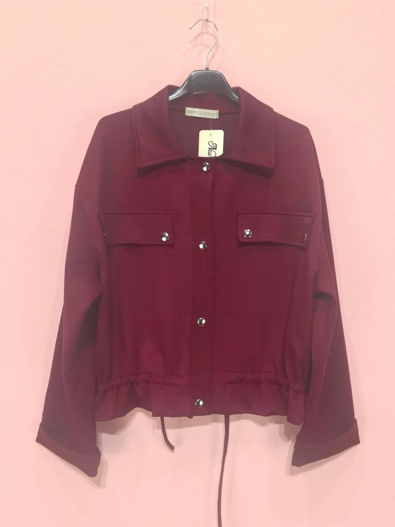 Emma - Wine Pocket Lightweight Jacket