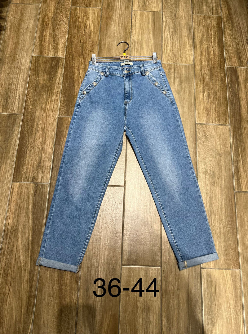 Yasmin - Denim 3/4 Length Mom