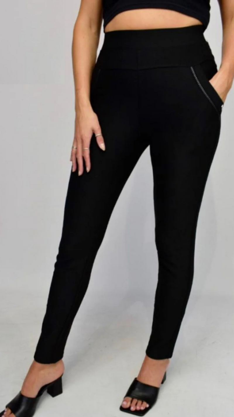 Ruth - Black Super Stretch Trouser /Leggings