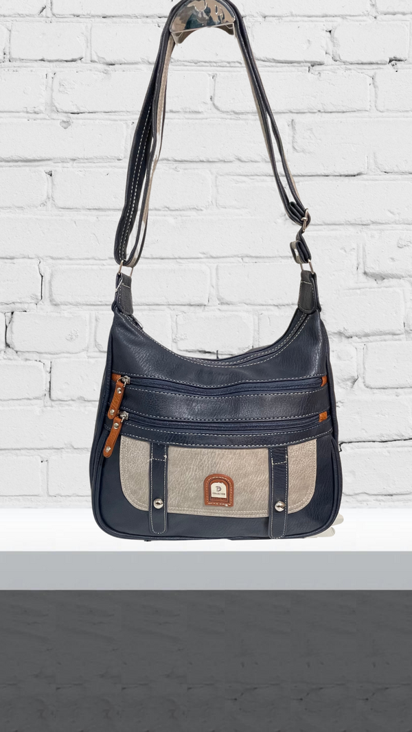 Kate - Navy Two Tone Bag