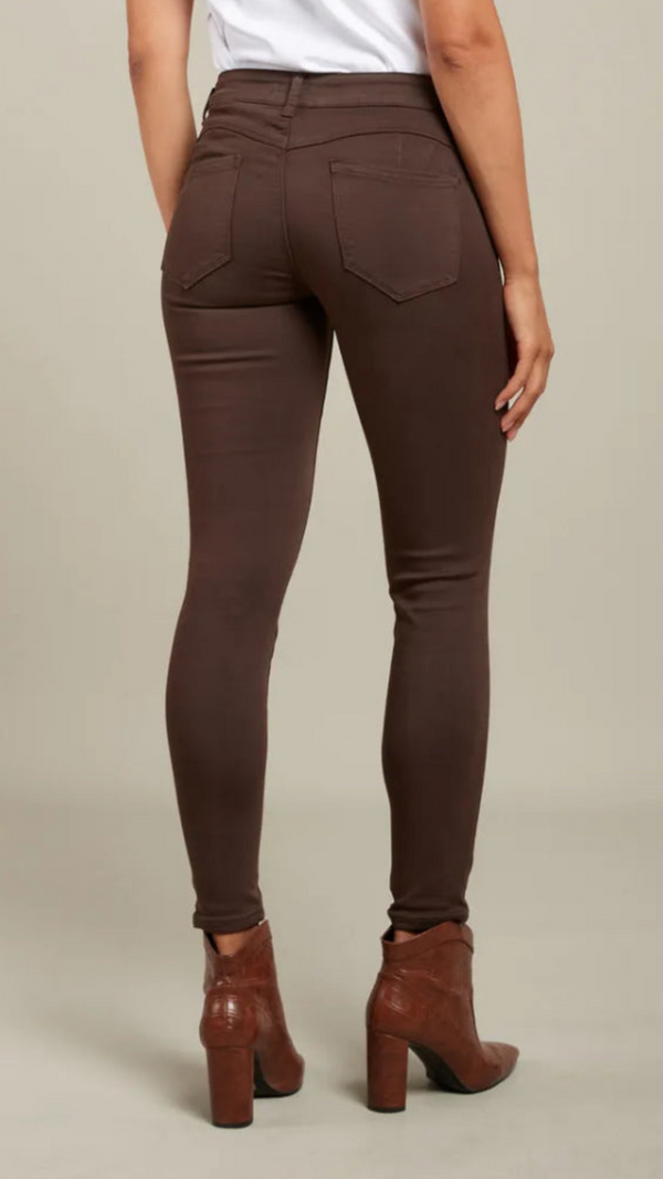 Cloda - Chocolate Brown Toxik Push Up Bum Jean