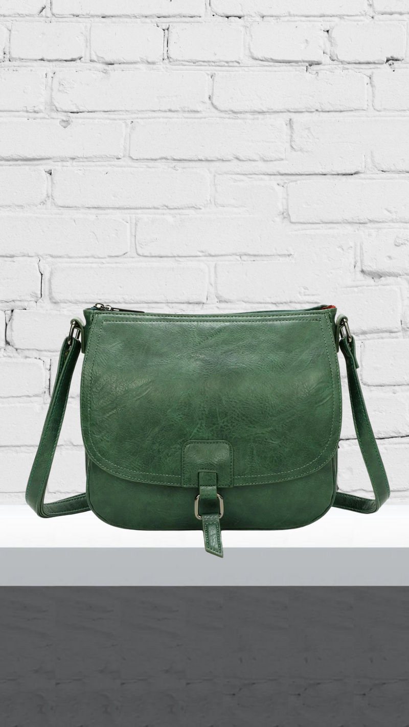 Eva - Soft Crossbody Bag Green