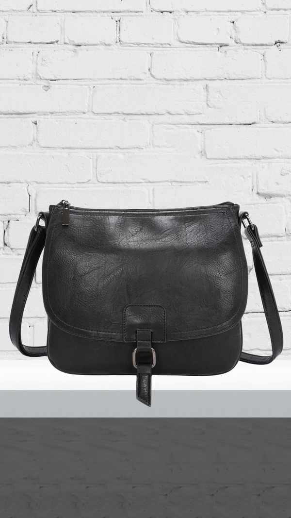 Eva - Soft Crossbody Bag Black