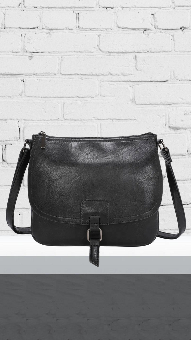 Eva - Soft Crossbody Bag Black