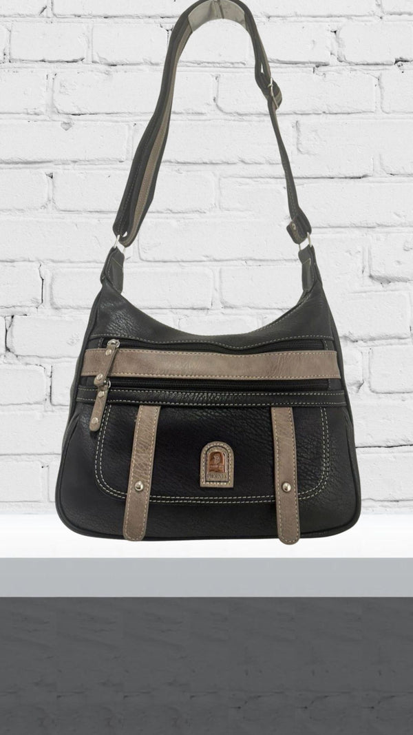 Kate - Black/Taupe  Two Tone Bag