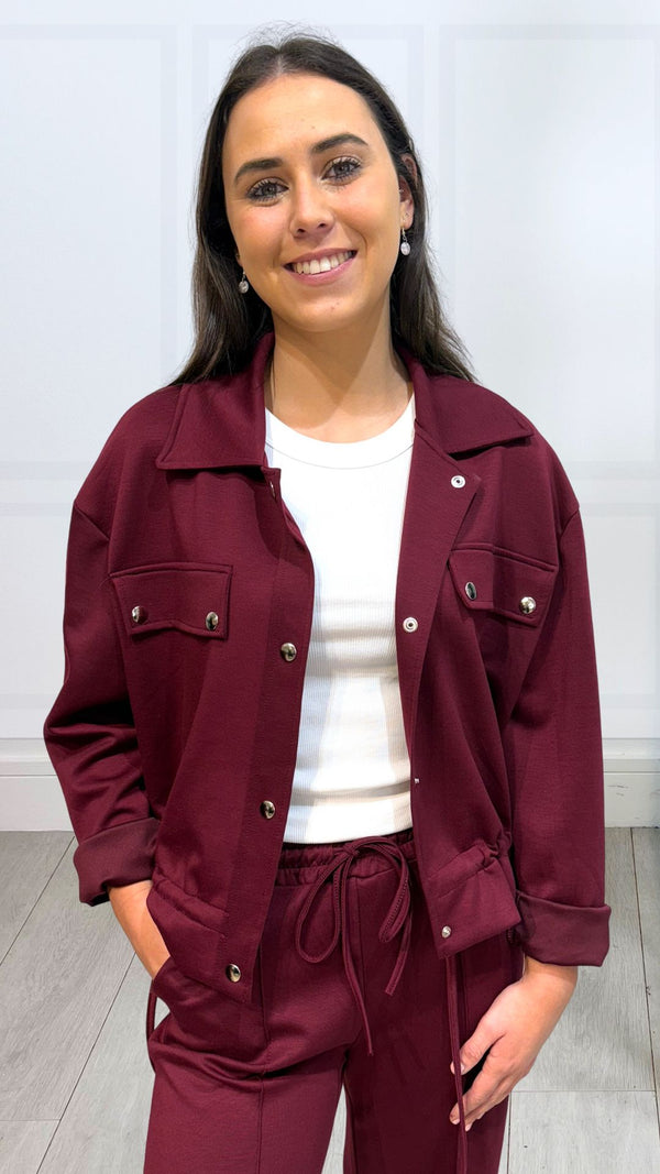 Emma - Wine Pocket Lightweight Jacket