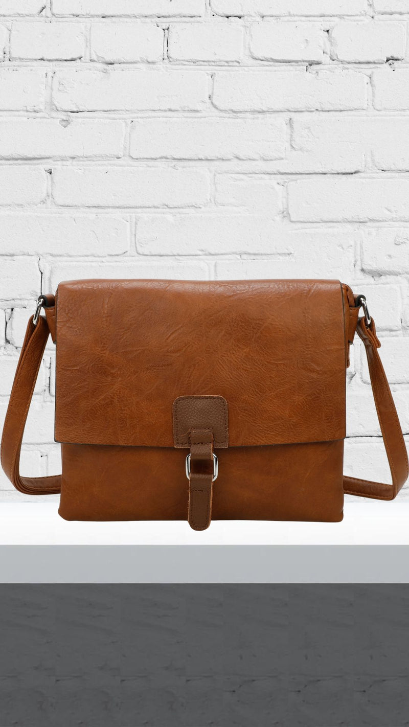 Fran - Soft Flap Bag Tan
