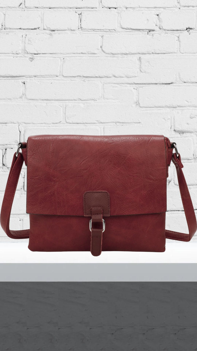 Fran - Soft Flap Bag Wine