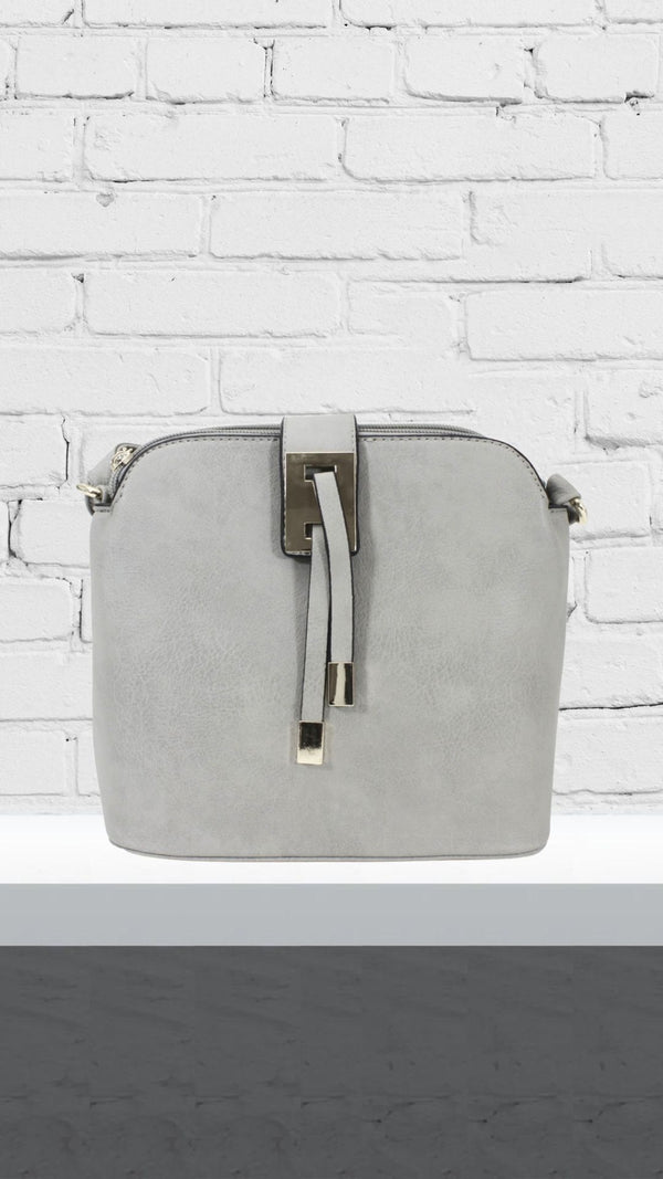 Violet - Front Tassle Bag Grey