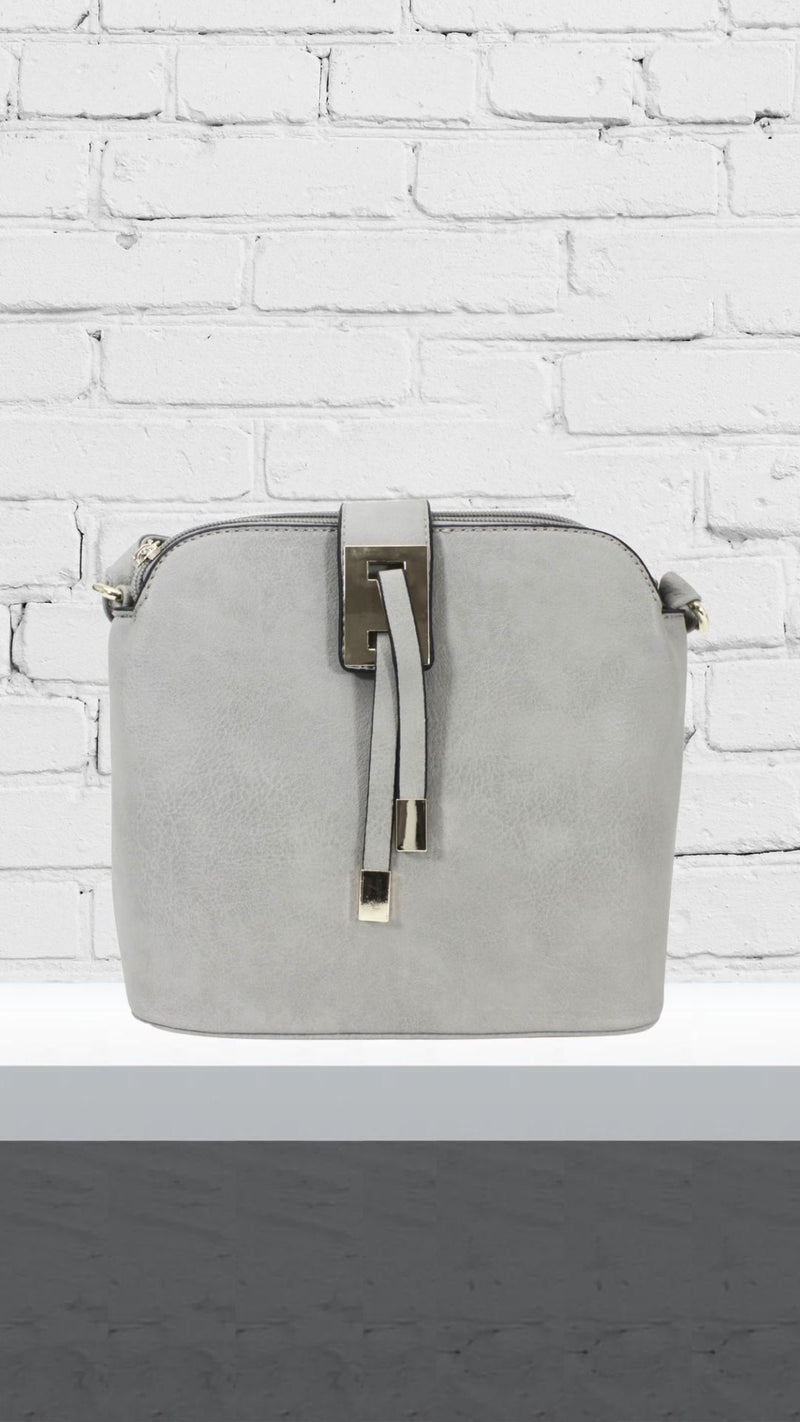 Violet - Front Tassle Bag Grey