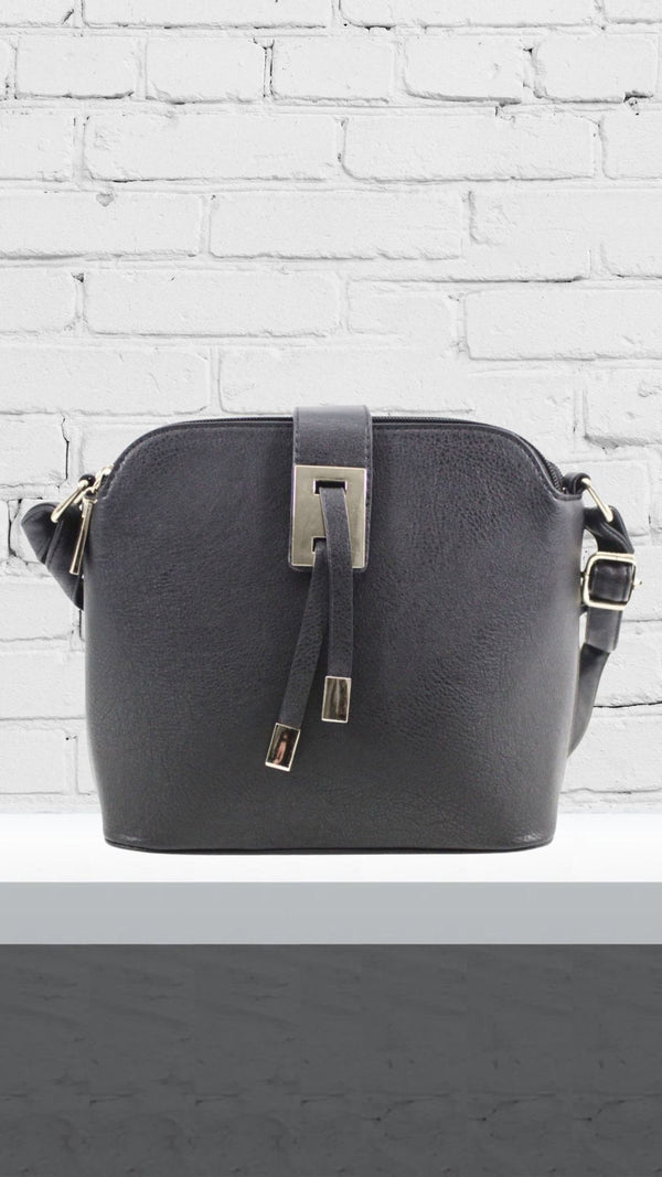 Violet - Front Tassle Bag Black