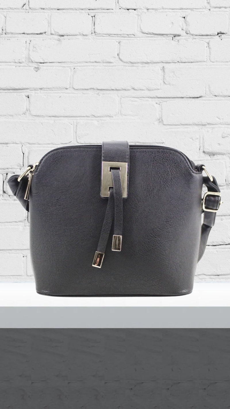 Violet - Front Tassle Bag Black