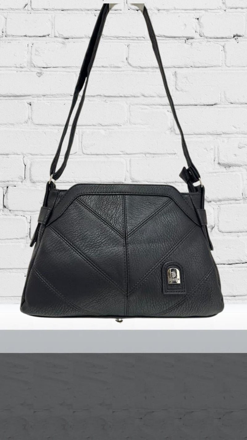 Sally - Black V Design Bag