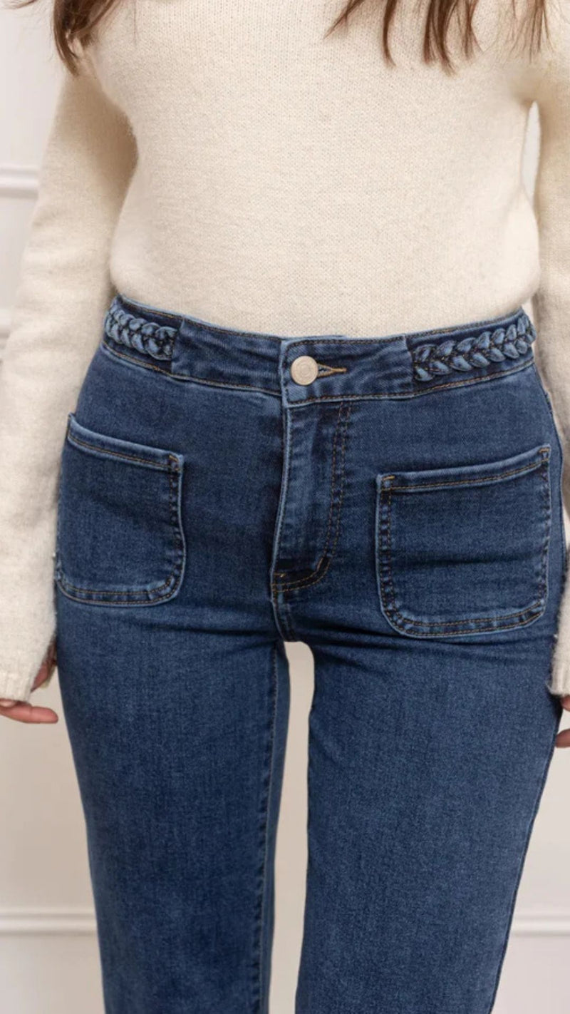 Jasper - Blue Pocket Weave Stretch Denims