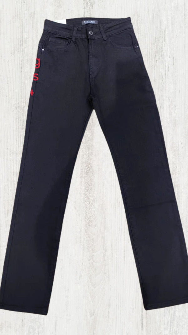 Kylie - Black Push Up Bum Straight Leg Denims