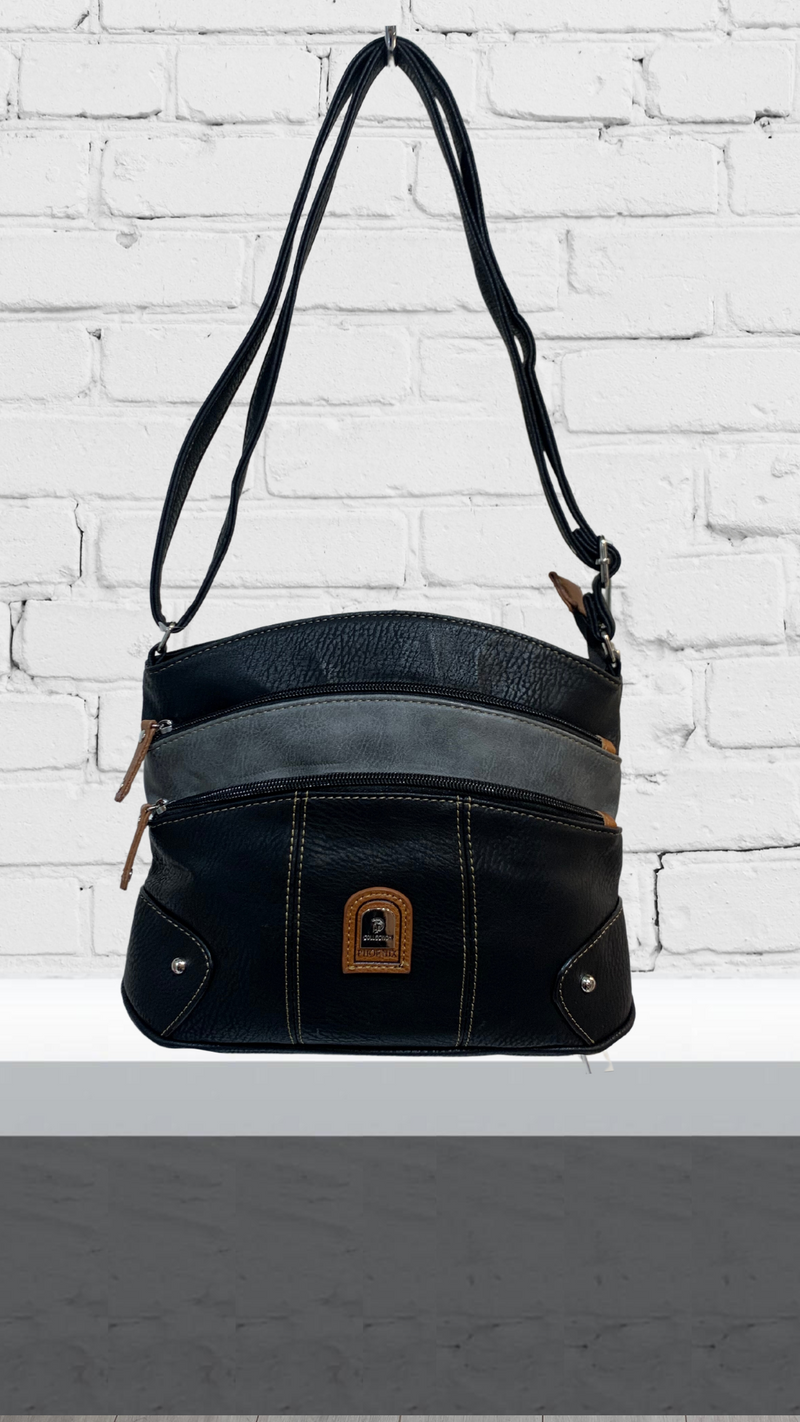 Gwen- Black/Grey Crossbody Bag