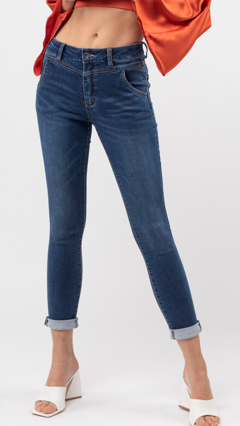 Saffi - Dark Wash Denim Jeans