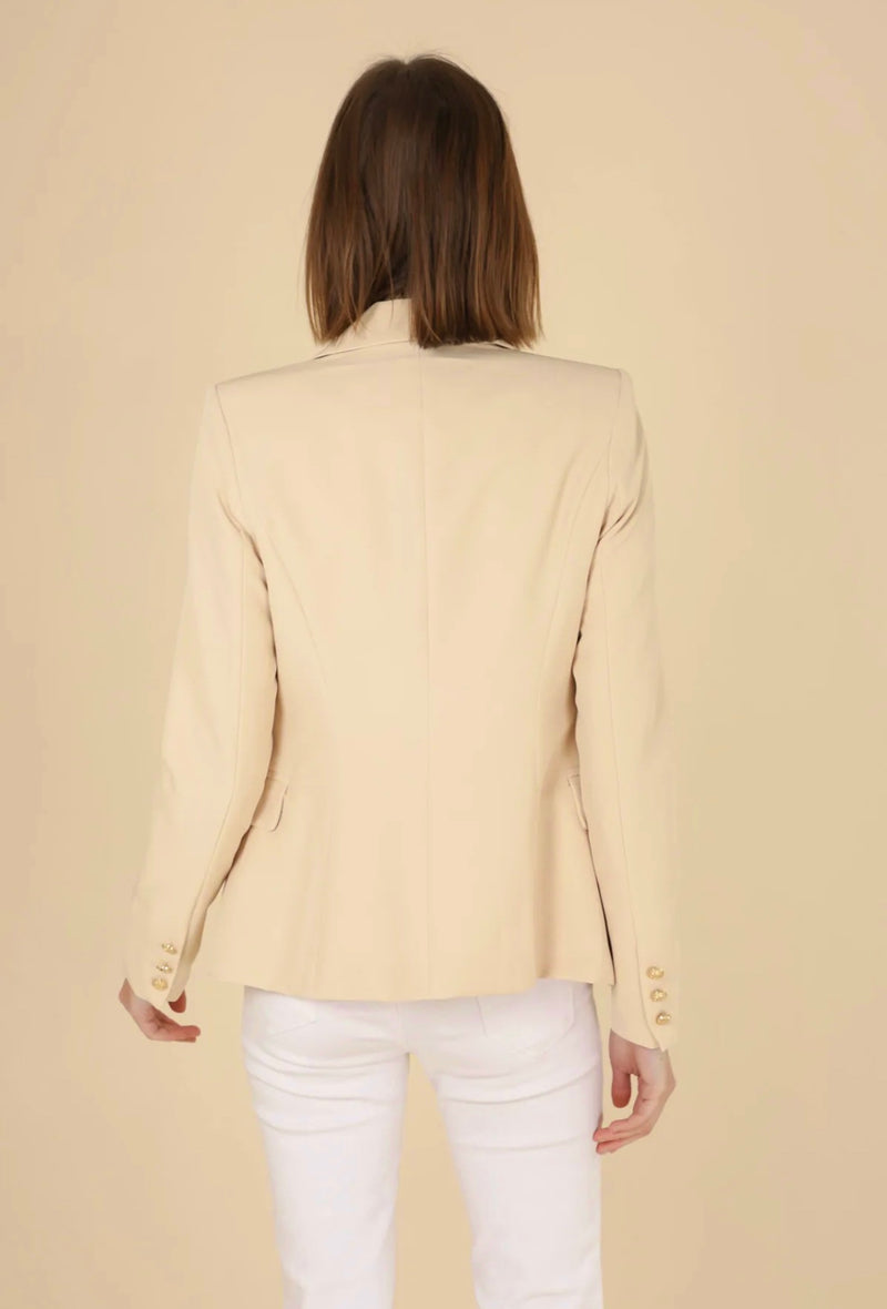 Zara - Stone Gold Button Blazer